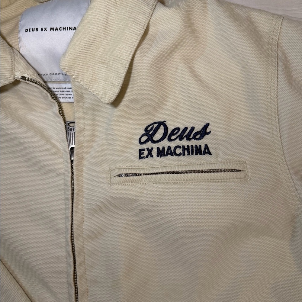 Deus Ex Machina Canvas Jacket with Corduroy Collar